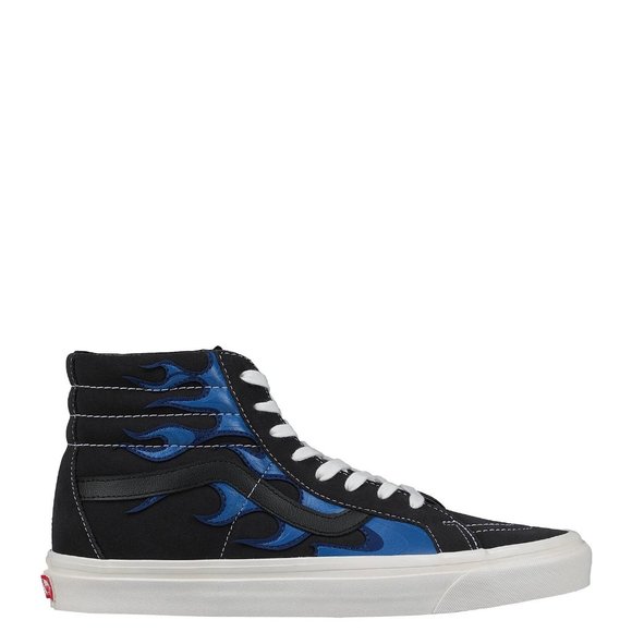 Vans Anaheim Factory SK8-Hi 38 DX Skate Shoes Men's Black Layered Blue Flame - Picture 14 of 16